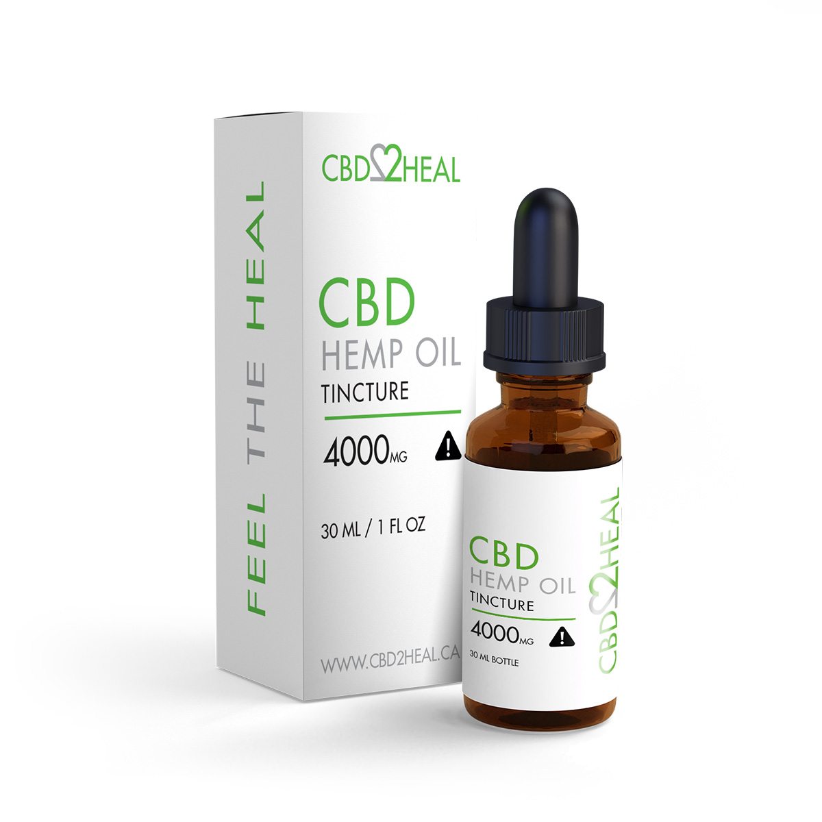 Hemp Oil Tincture 4000mg (30 Ml Bottle) - CBD2HEAL