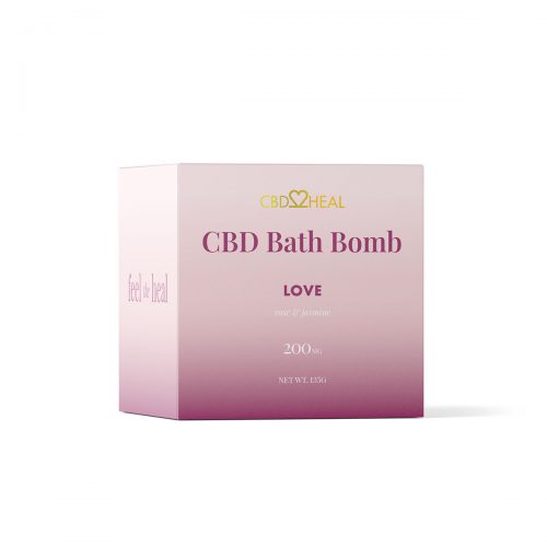 CBD2HEAL CBD Bath Bomb Love 200mg Canada